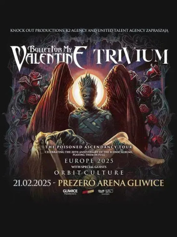 Gliwice Wydarzenie Koncert Miejsca Parkingowe: Bullet For My Valentine + Trivium